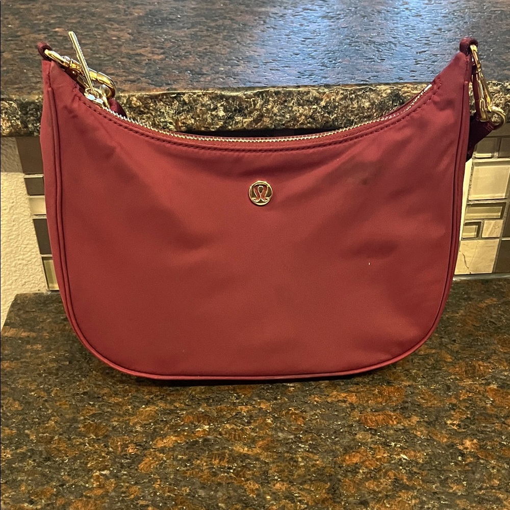 Lululemon Athletica Maroon Shoulder Bag